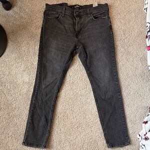 Hollister Men's Black/ grey Skinny Jeans